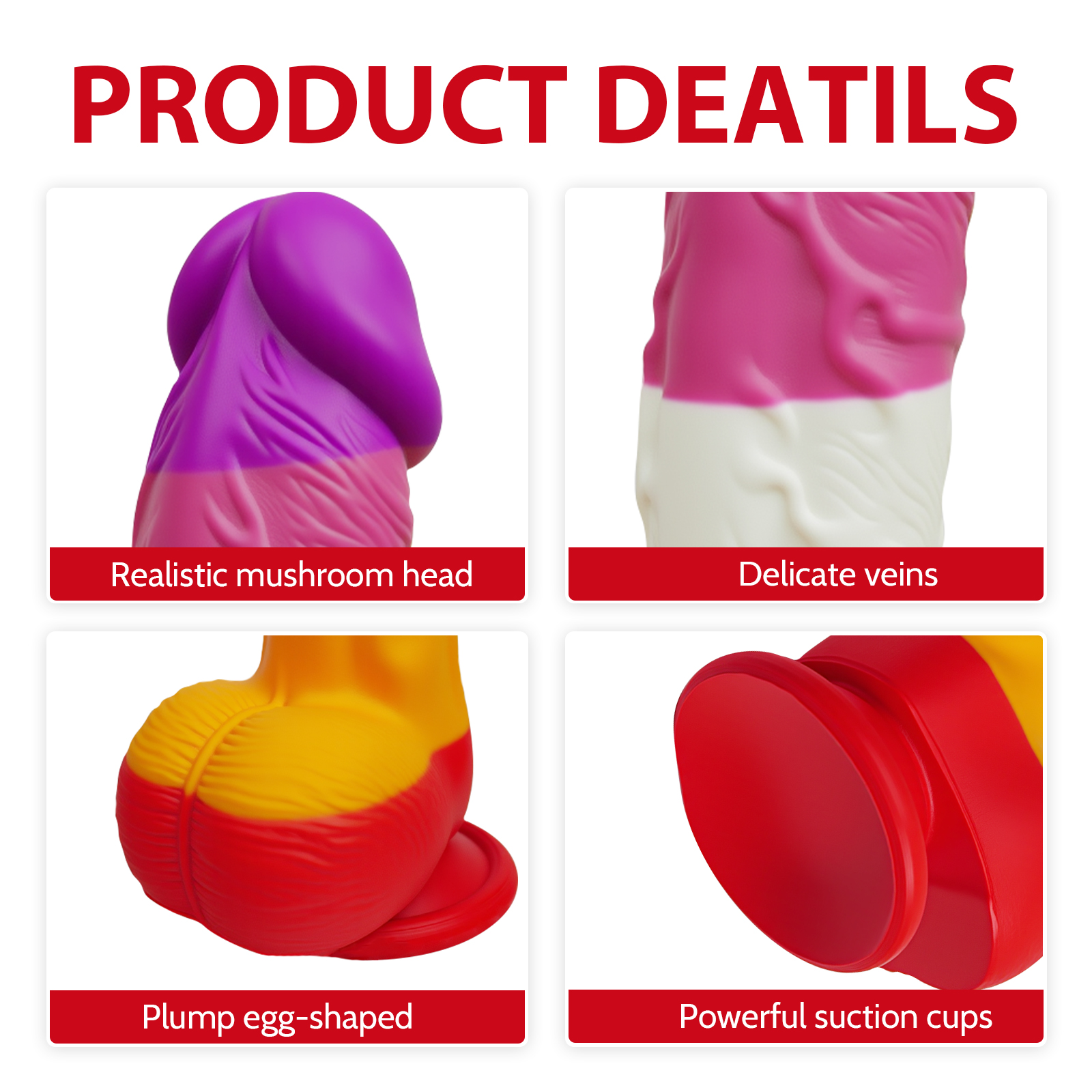 SULTRYCARE Lifelike Suction Base Massager - Glow-in-the-Dark Pink ZY-SC11037 - Ảnh 5