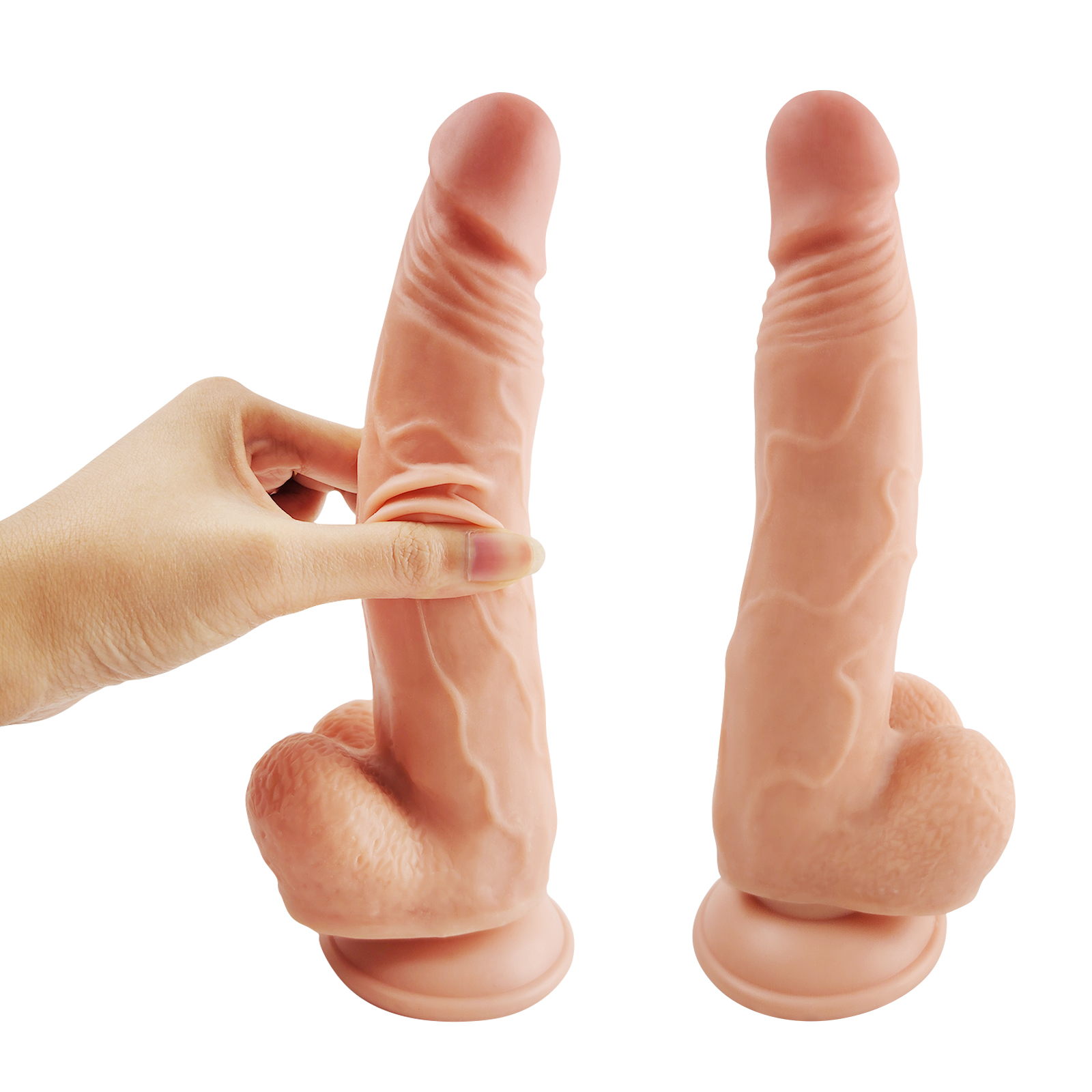 SULTRYCARE Realistic Poseable TPE Didols with Detachable Suction Base - Large Size ZY-SC11055 - Image 2