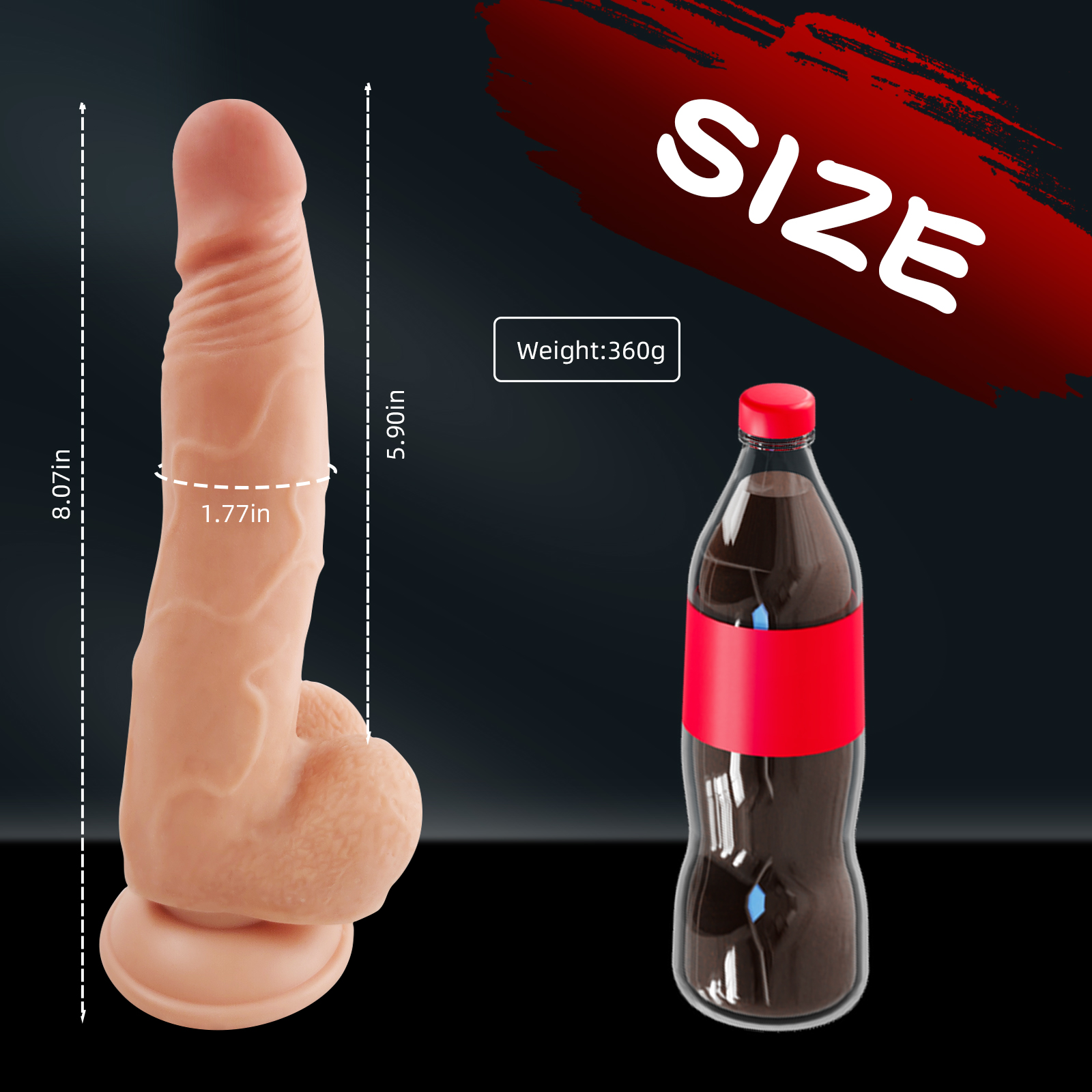 SULTRYCARE Realistic Poseable TPE Didols with Detachable Suction Base - Large Size ZY-SC11055 - Image 6